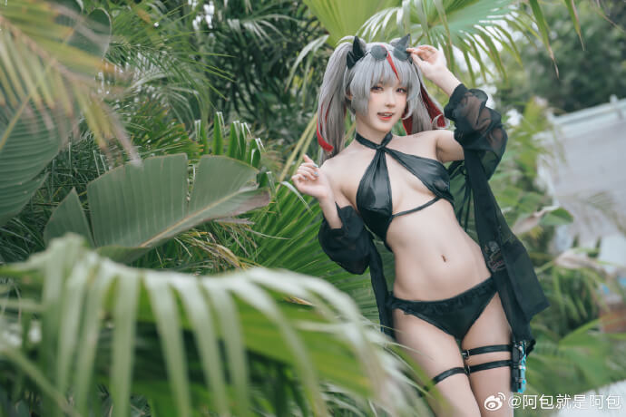 【碧蓝航线COS】 奥莉薇娅·冯·阿诺德 泳装cos cn阿包也是兔娘